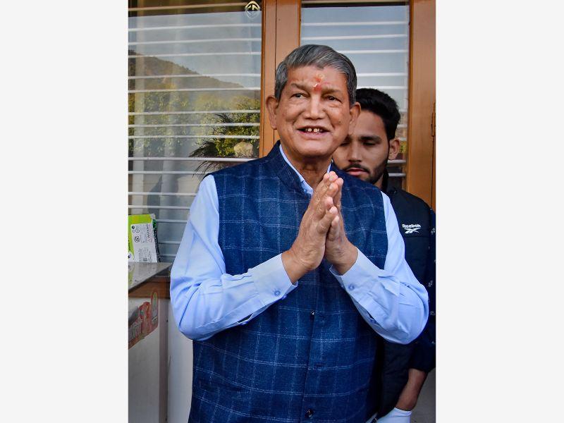 Congress's Harish Rawat was defeated by BJP's Mohan Bisht by over 14,000 votes in Uttarakhand's Lalkuan constituency. Pic/PTI